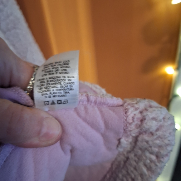 Women's Time & Tru Pinkish Lilac Fleece Teddy Pullover 3/4 Zip Sz 1X - Picture 8 of 12